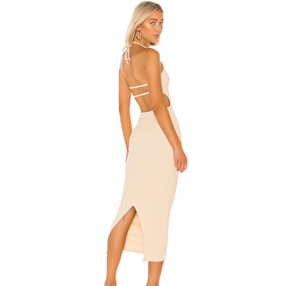 superdown Dresses & Skirts - NEW Superdown Thea nude bodycon midi dress SMALL